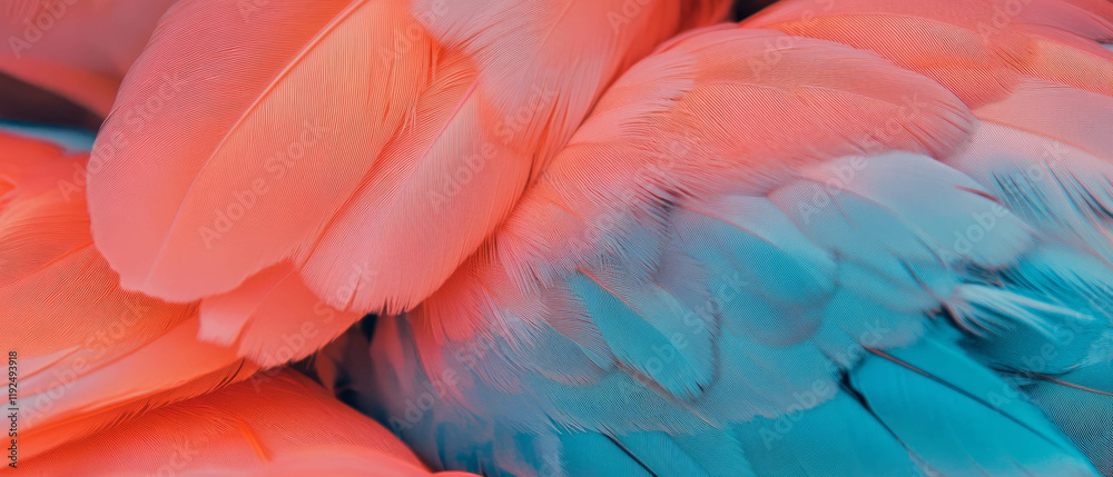 Fototapeta premium Vivid hues blend and merge with seamless transitions of colors in a colorful display