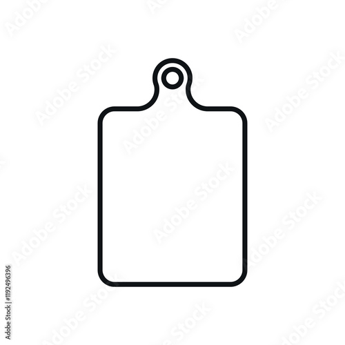 Cutting board line icon.