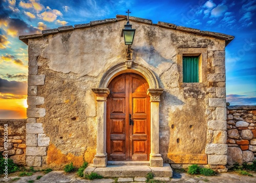 Ancient Croatian Church Entrance: St. Nicholas, Nin - Historic Doorway