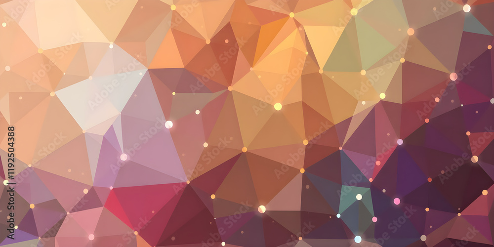 Obraz premium Abstract polygonal background. Low poly gradient background. Crystal polygon background. AI generated image, ai.