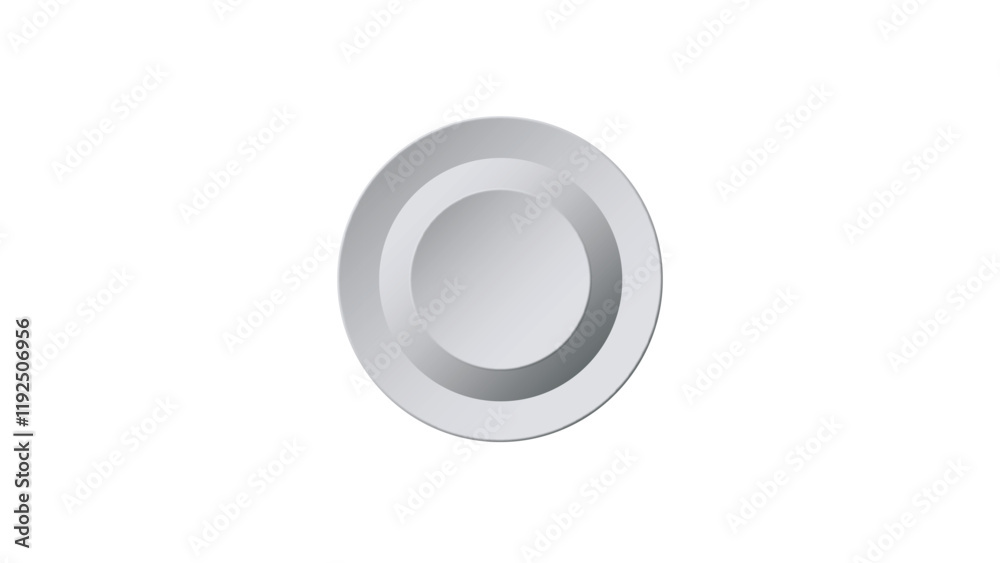 Abstract Empty ceramic round plate isolated on white background. Abstract Empty ceramic round plate isolated on white background.