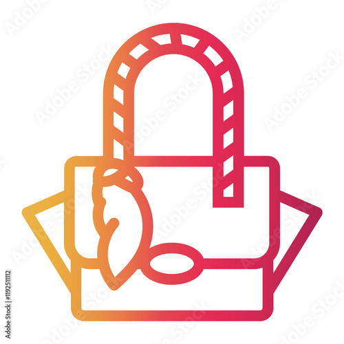 shawl Line Gradient Icon