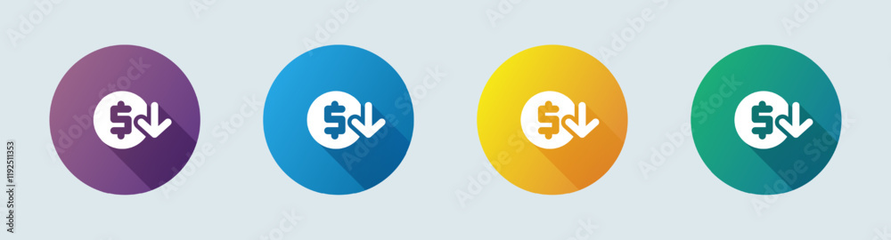 Inflation solid icon in flat design style. Economy crisis signs vector illustration. Inflation solid icon in flat design style. Economy crisis signs vector illustration.