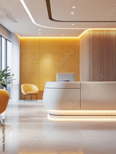 Modern Office Reception Are...