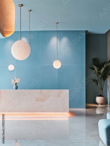 Modern Lobby Reception Area...