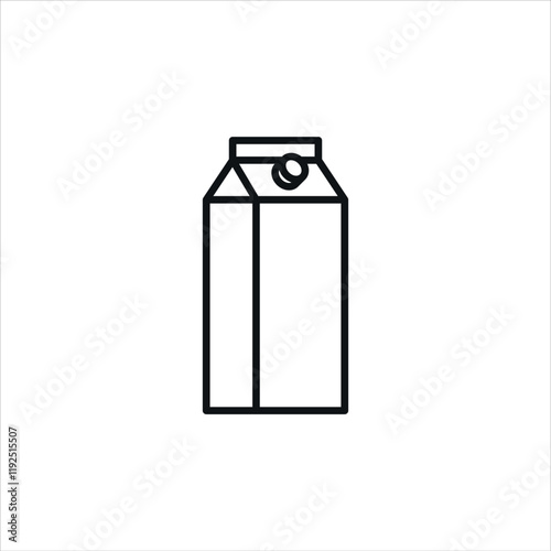 Juice in a carton icon.