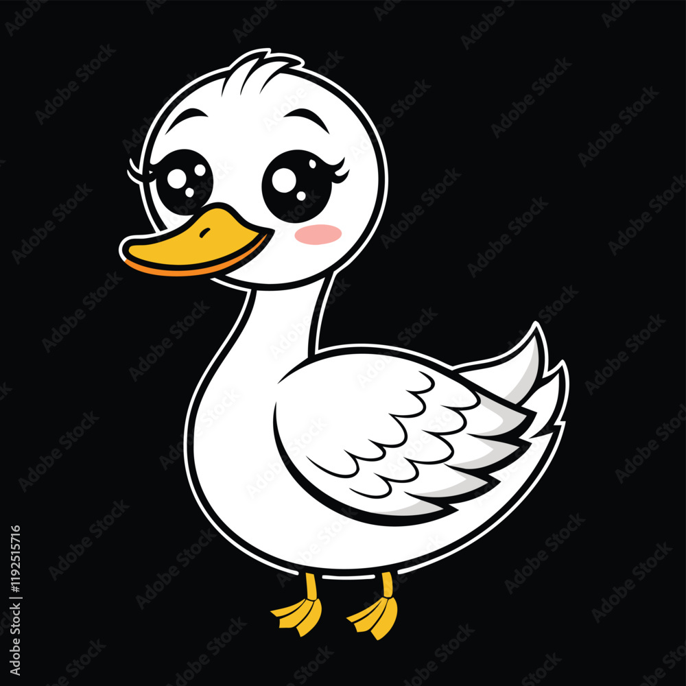 Obraz premium cute goose.eps