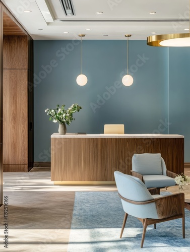 Modern Office Reception Are...