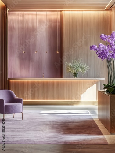 Modern Hotel Lobby Receptio...