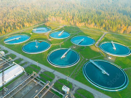 Aerial wastewater plant for sustainable water management