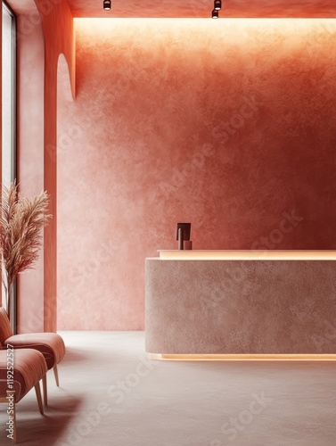 Modern minimalist reception...