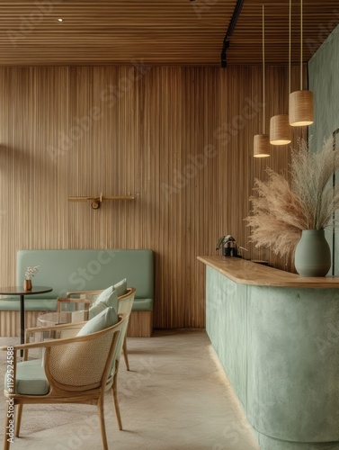 Minimalist Lounge Area With...