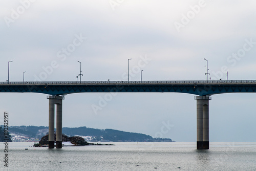 bridge on the sea photo