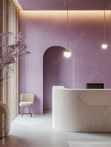 Modern Reception Area With ...