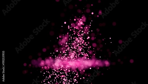Abstract background with pink glitter bokeh lights