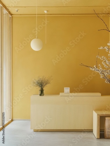 Minimalist Reception Area w...