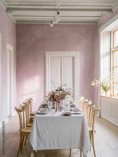 Elegant table setting in a ...