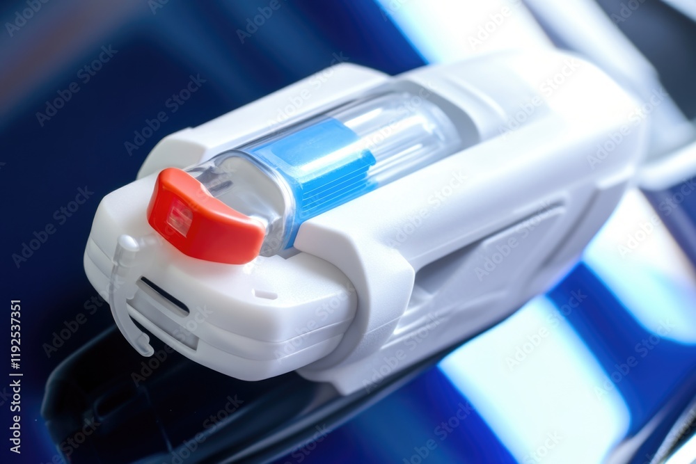 A close-up view of a toothbrush placed on a table, suitable for use in illustrations or product displays A close-up view of a toothbrush placed on a table, suitable for use in illustrations or product displays