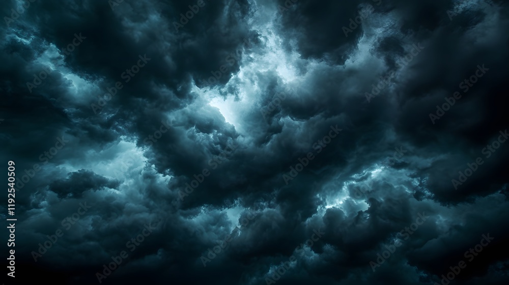 Dark and Ominous Storm Clouds Fill the Sky