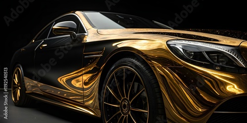 Golden black and gold brilliant  liquid style car background