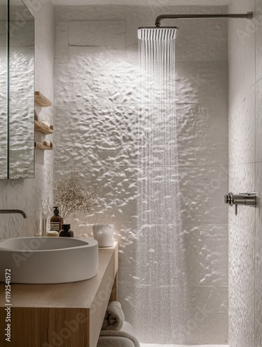 Modern minimalist bathroom ...