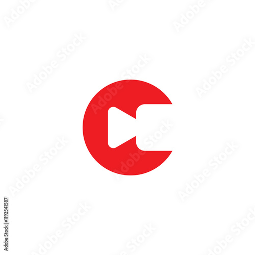Letter C Video Logo Design Template