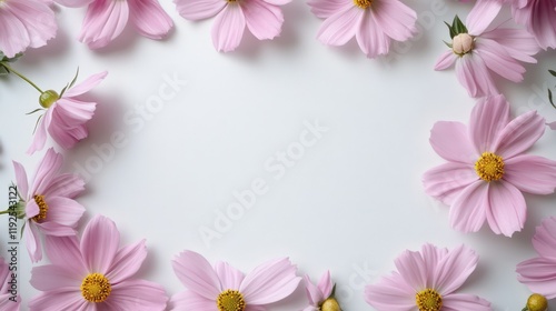 Wallpaper Mural "Cosmos Blossom: A Floral Label for Your Message" Torontodigital.ca