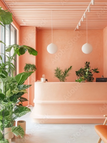 Minimalist peach reception ...