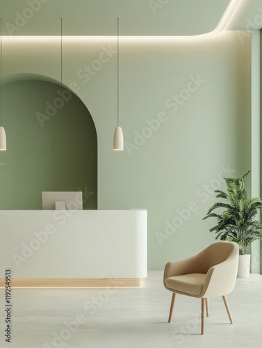 Modern minimalist reception...