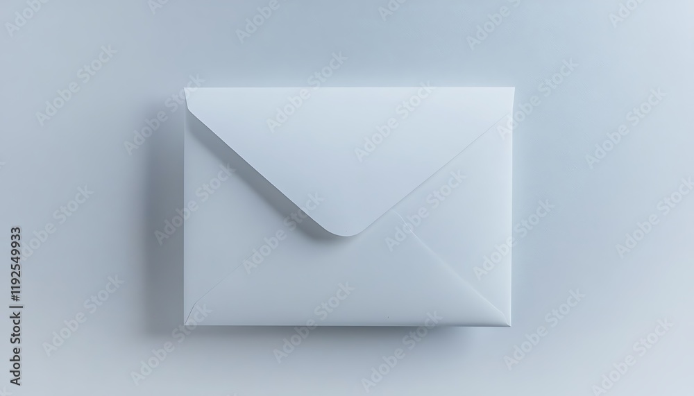 Modern envelope with a crisp edge, displayed against a clean white backdrop in full ultra HD. Modern envelope with a crisp edge, displayed against a clean white backdrop in full ultra HD.