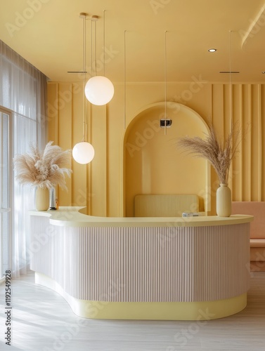Modern Reception Desk in a ...