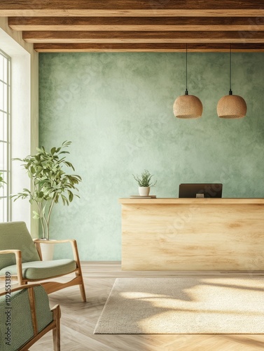 Modern minimalist reception...