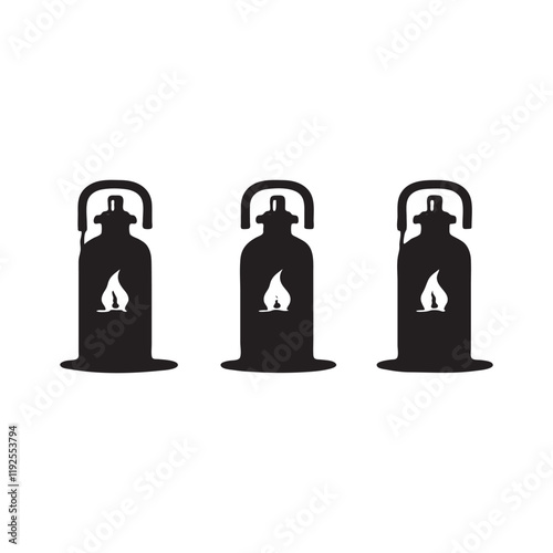 cylinder LPG gas bottle icon vector illustration