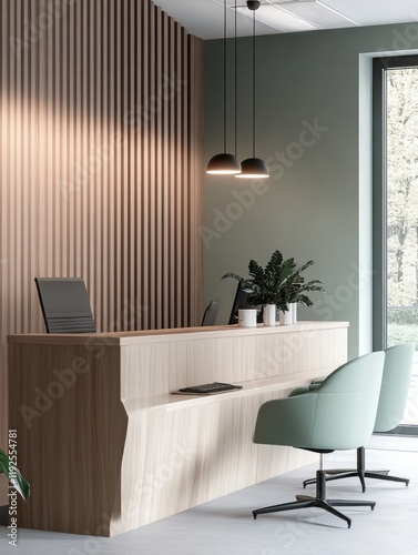 Modern Office Reception Are...