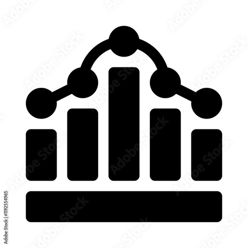 histogram glyph icon