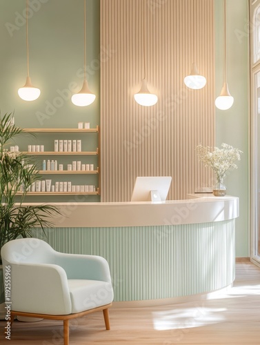 Modern Spa Reception Area D...