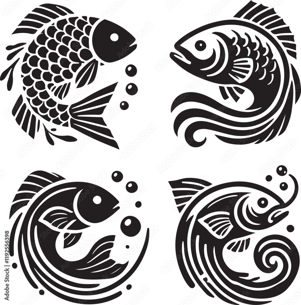set of fish set of fish