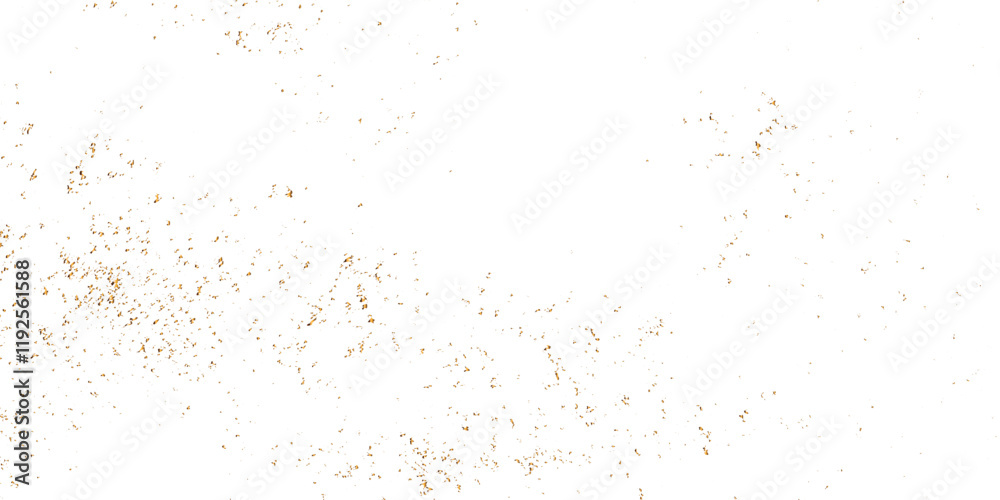 Abstract doted and confetti golden glitter and dust particles splatter on transparent background. Dust golden grunge background. Vector illustration. Abstract doted and confetti golden glitter and dust particles splatter on transparent background. Dust golden grunge background. Vector illustration.