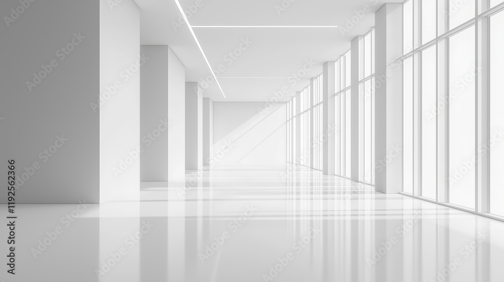 Calm Minimalist Space With Sunlight Calm Minimalist Space With Sunlight