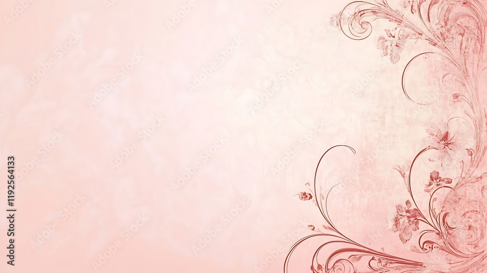 Elegant Pink Floral Design Background Image Elegant Pink Floral Design Background Image