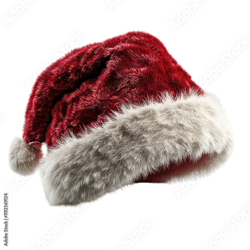 Festive Red White Santa Hat Christmas Holiday Season Winter Apparel