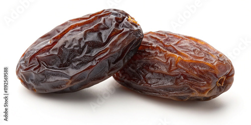 Wallpaper Mural A Pair of Raisins Isolated on a White Background, Ideal for Nutritional Snacking Torontodigital.ca
