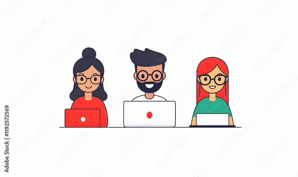 Sales Management Team Graphic, a modern flat design showcasing diverse team members collaborating on strategies and goals in a vibrant office environment Sales Management Team Graphic, a modern flat design showcasing diverse team members collaborating on strategies and goals in a vibrant office environment