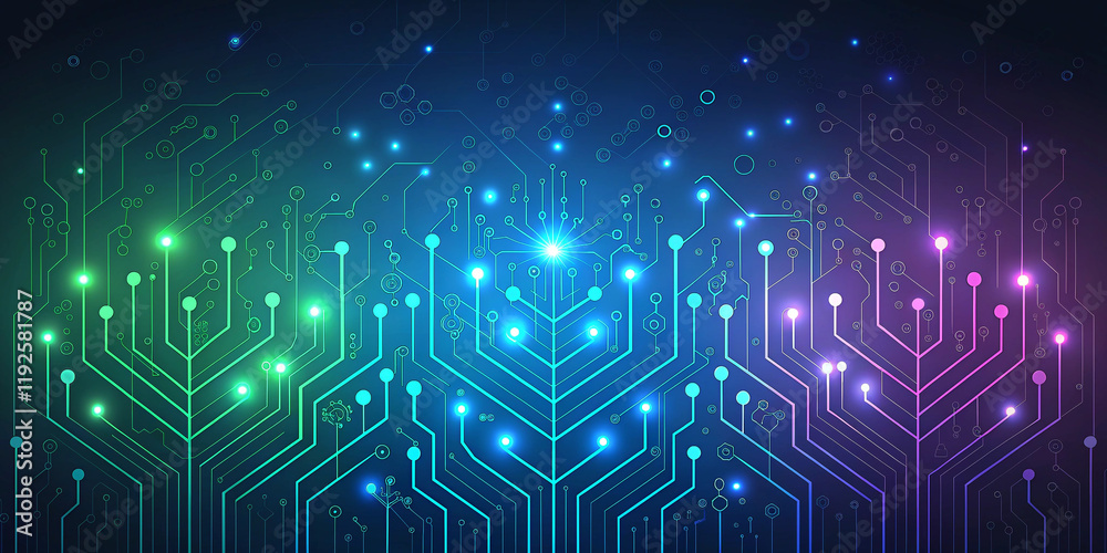 Abstract Technology Background Features a Mesmerizing Display of Digital Patterns and Colors Abstract Technology Background Features a Mesmerizing Display of Digital Patterns and Colors