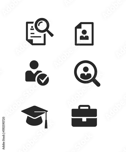 Human resource icon stock illustration