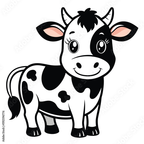  cute cow vector design