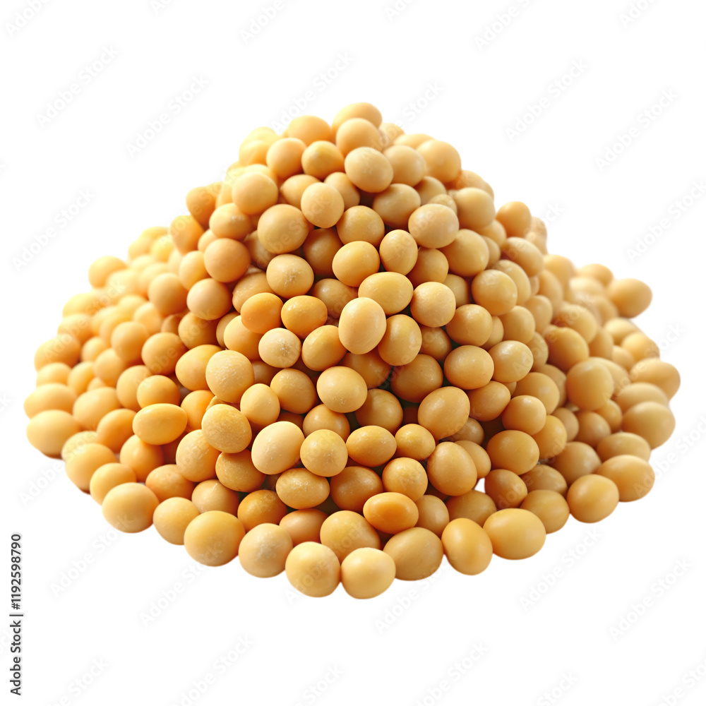 Pile of soya beans isolated on transparent background Pile of soya beans isolated on transparent background