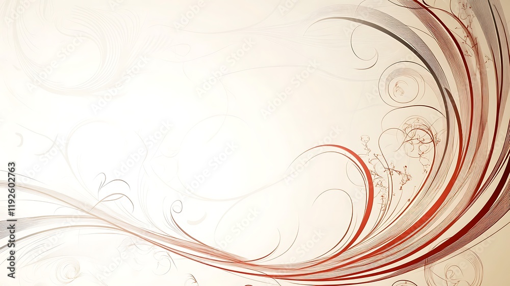 Abstract swirling lines create an elegant design Abstract swirling lines create an elegant design