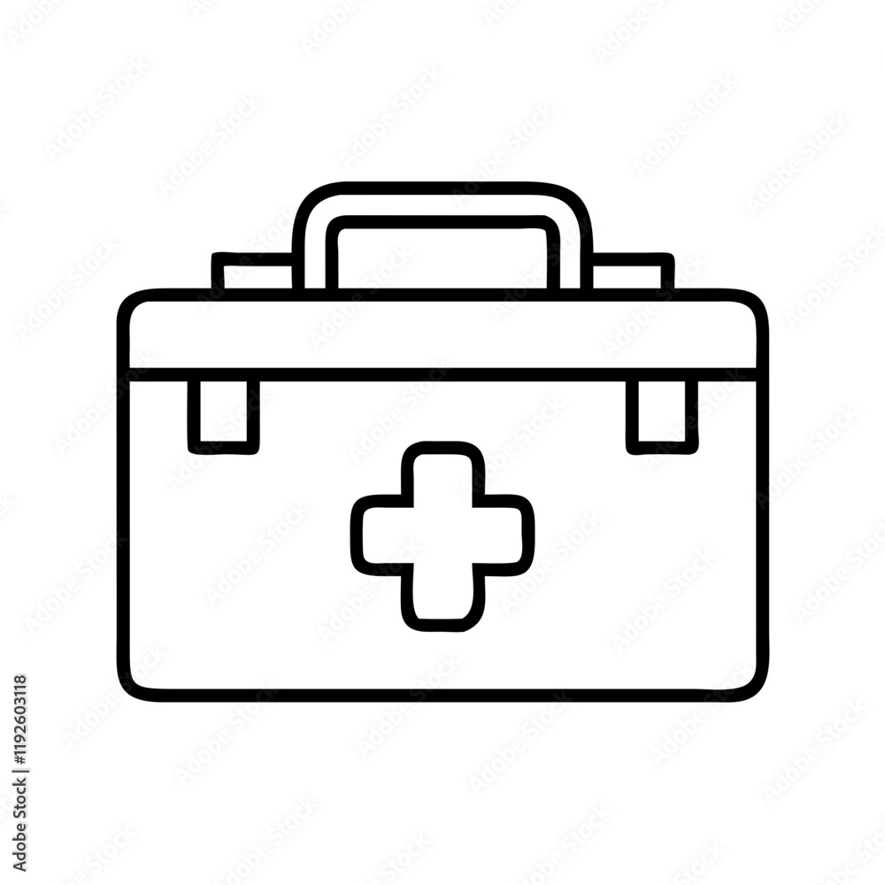 first aid kit icon, first aid kit line art - simple line art of first aid kit, perfect for first aid kit logos and icons and themed design first aid kit icon, first aid kit line art - simple line art of first aid kit, perfect for first aid kit logos and icons and themed design
