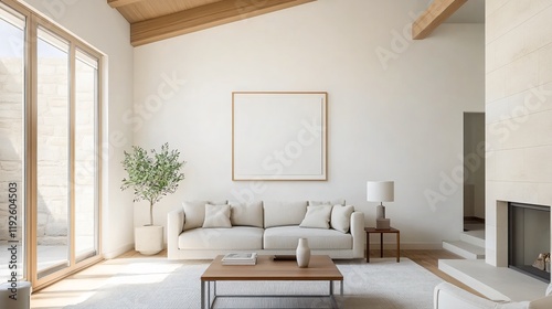 Bright, airy living room with modern furnishings and natural light streaming through large windows.